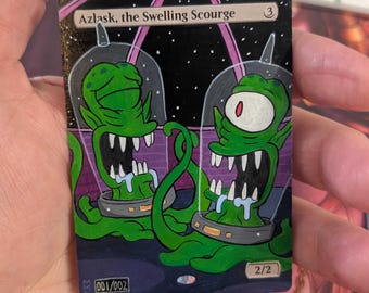 Azlask, the Swelling Scourge – Hand-Painted Alter – MTG Custom Artwork – Magic the Gathering, cedh, edh, commander