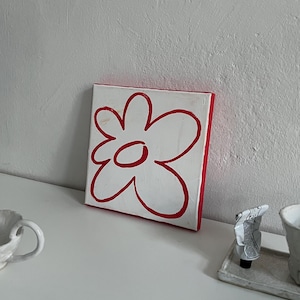 Flower acrylic painting