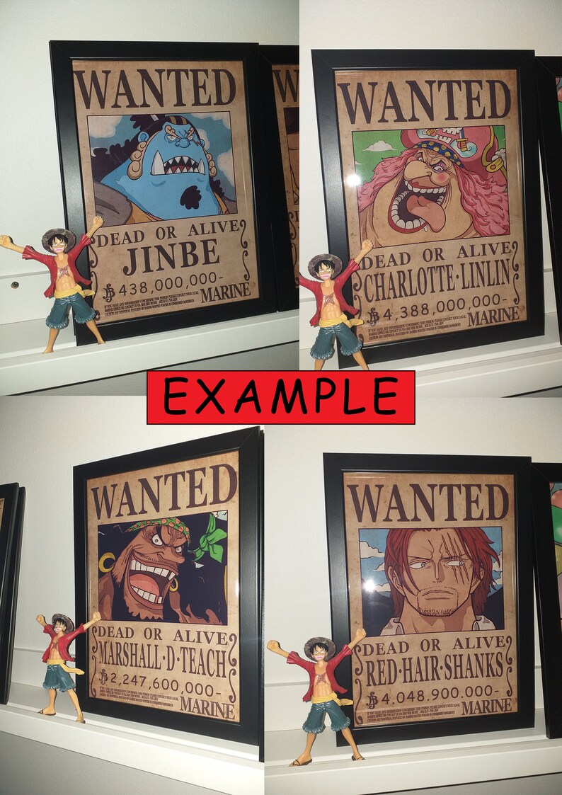 One Piece DOFLAMINGO Wanted Poster Etsy
