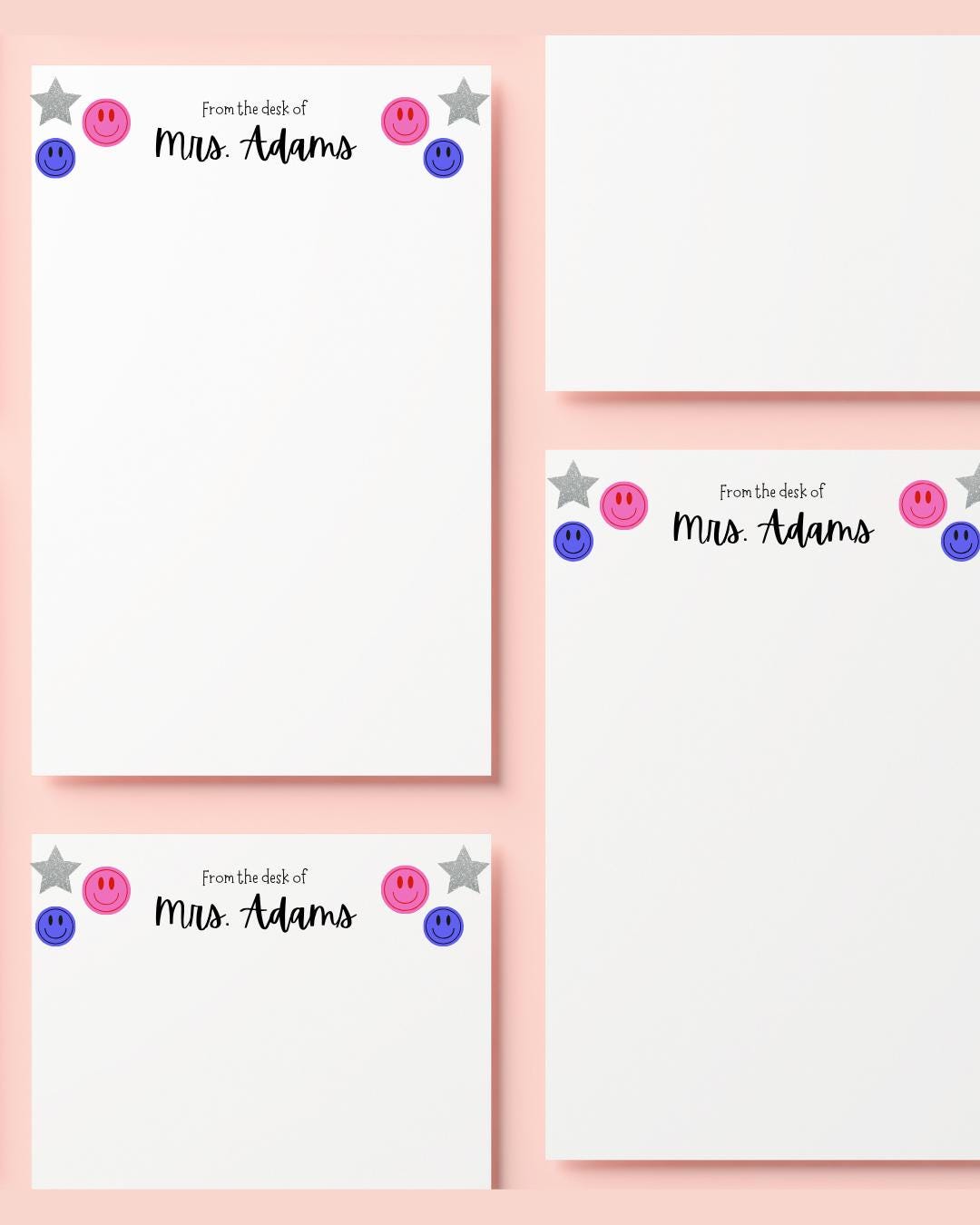 Teacher Notepad, Notepad for Teacher, Personalized Sticky Notes for ...