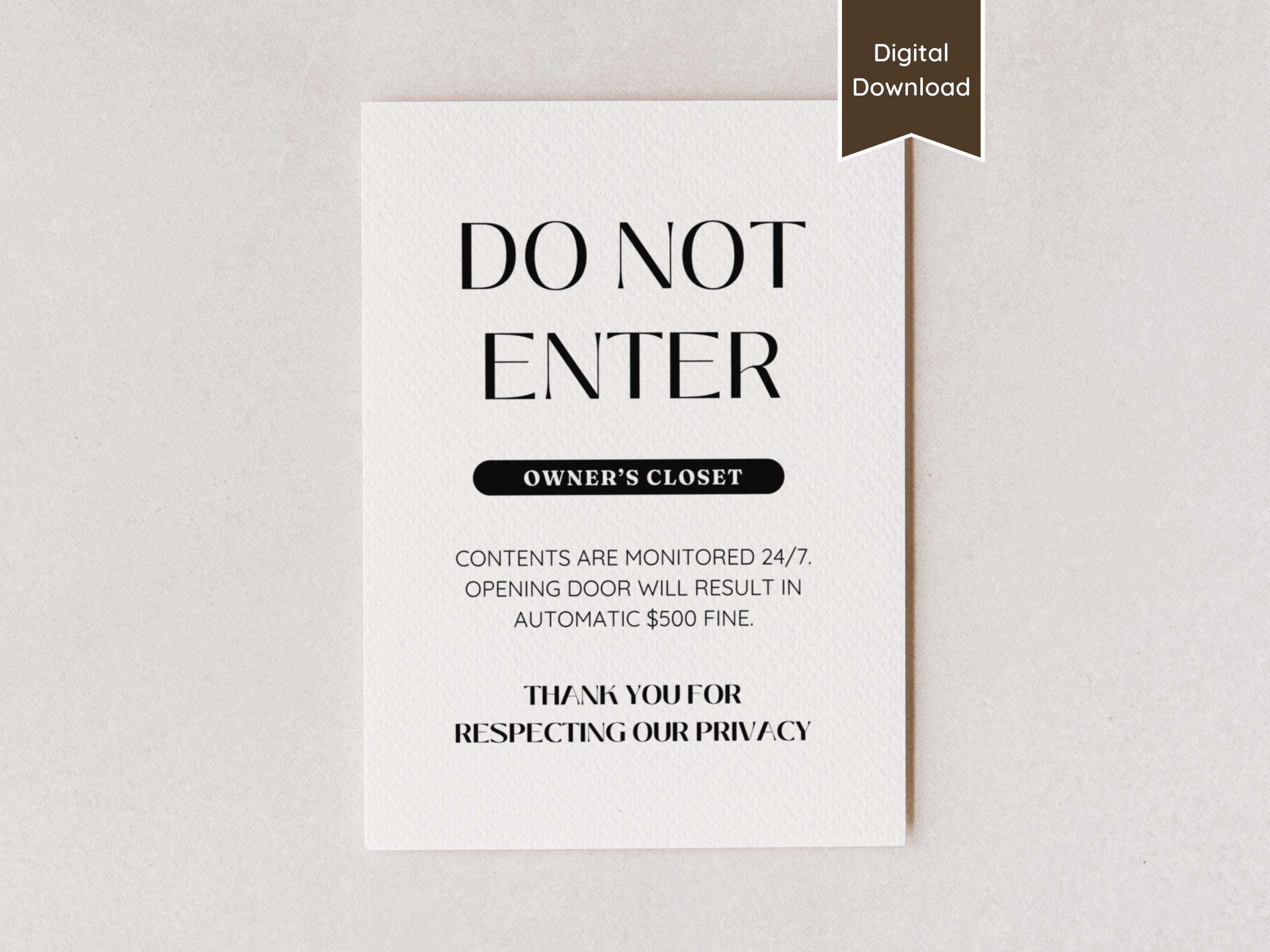 No Trespassing Letter Template - Etsy