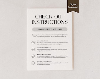 Panneau Instructions de paiement pour la location courte durée AirBnB ; Informations avant de partir ; A4, Lettre, 5x7,8x10 ; PDF imprimable et enseigne modifiable