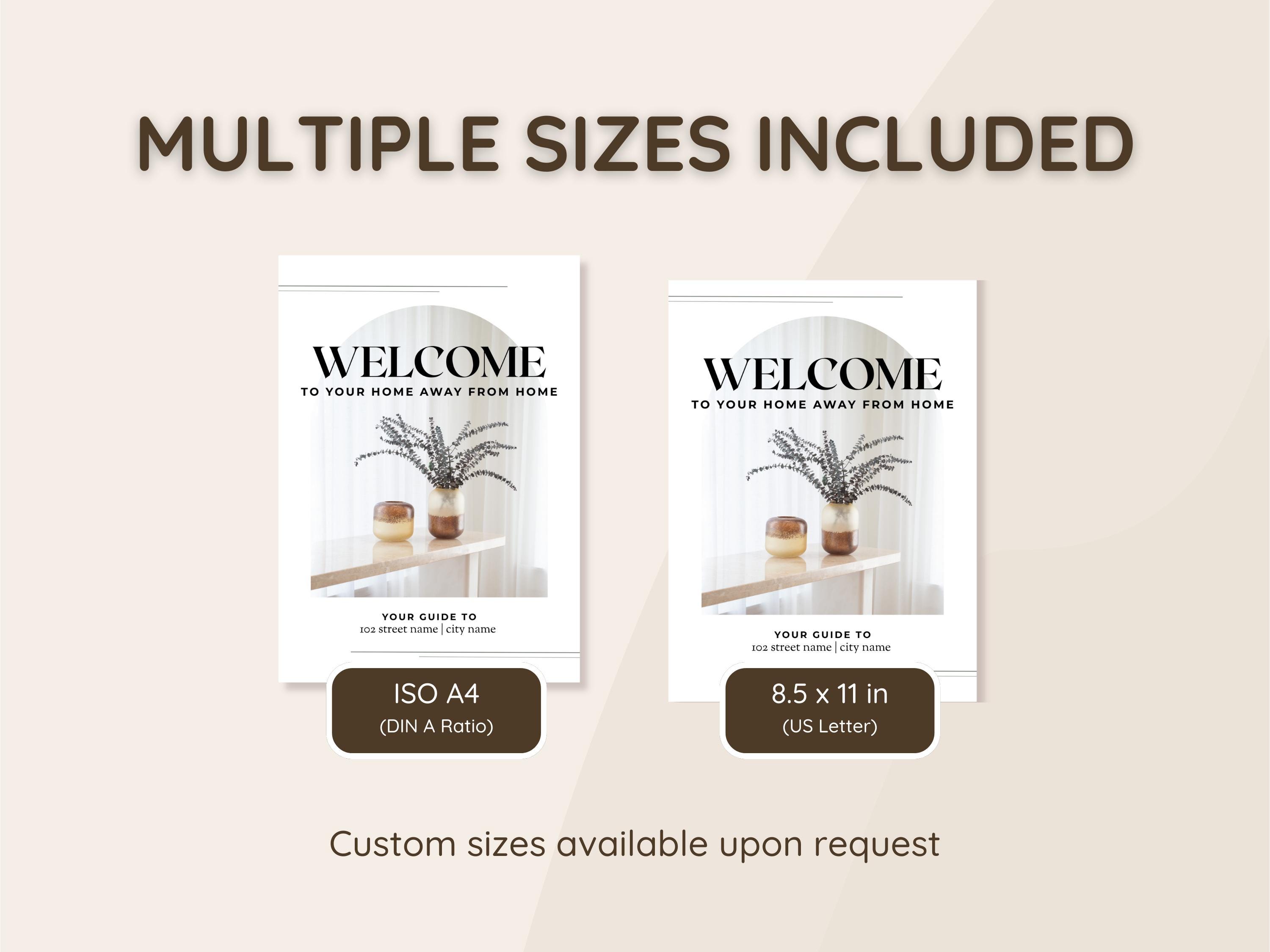 Airbnb Welcome Book Template; Professional Information Booklet/binder ...