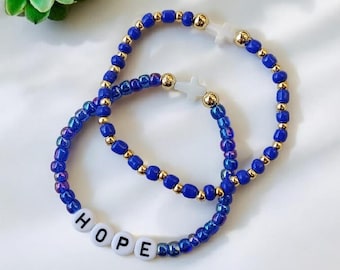 Personalized Beaded Church Bracelets, Religious Favor