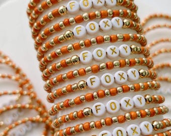 Friendship Bracelet, Custom Beaded Bracelet, Event Gifts, Fundraising gift, Running Bracelets