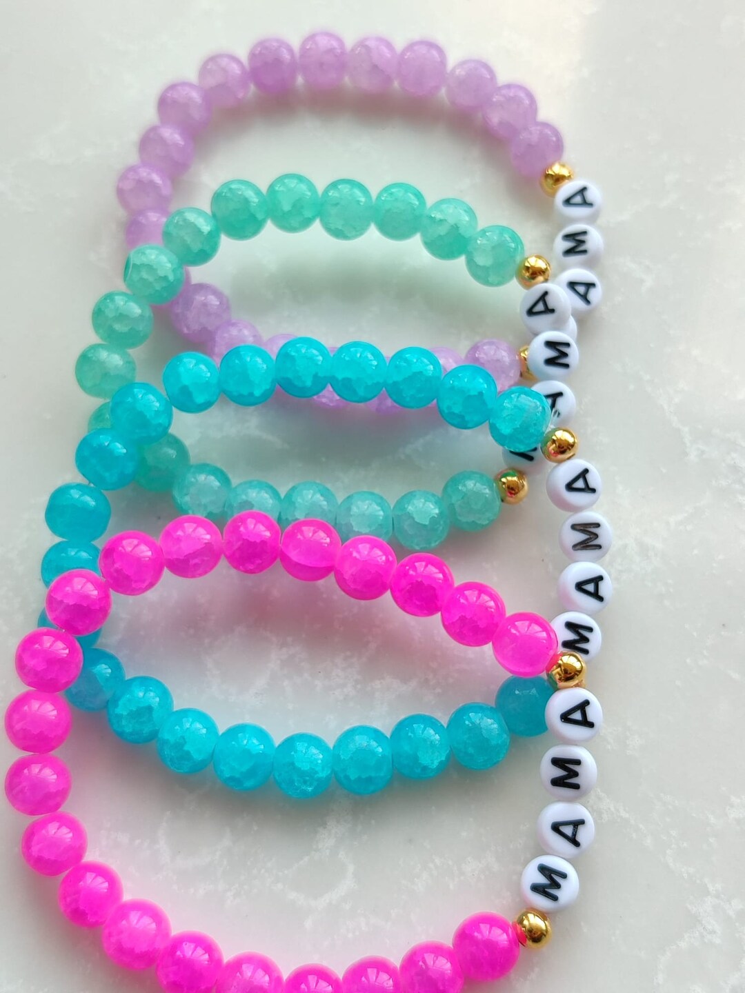 Custom Beaded Name Bracelet Company Promotion Gift Personalizedcustom