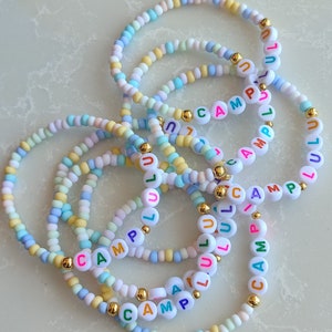 Soft matt custom Bracelet ,Personalized Bride Name Bead Bracelet, Name Beaded Bracelet, Custom Bracelet, Friendship Bracelet,