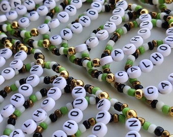 Personalized Beaded Name Bracelet, Party Favor