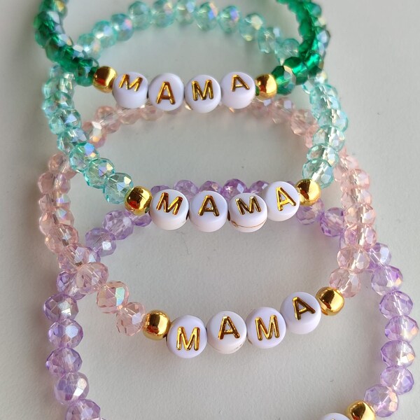 1-5-10-100-200-500 Bulk order,Crystal Bracelet,Bride Gift,Personalized Gift,Custom name bracelet,Friendship bracelets,Mama Bracelet