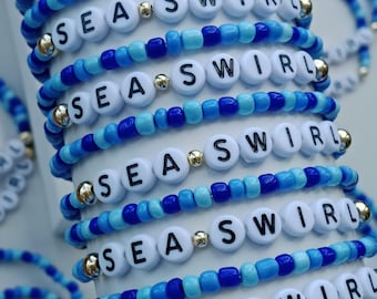 Custom Name Beaded Bracelet , Personalized Friendship Bracelet , Gift for Her