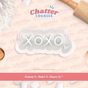 Cookie Cutter, XOXO hugs and Kisses, Cookie Embosser or Stamp