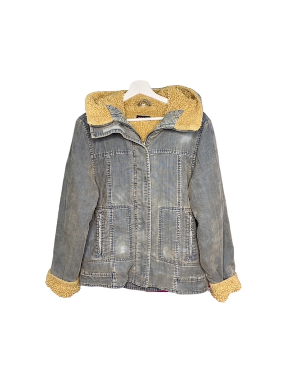 Sherpa vintage jeansjacke - Gem