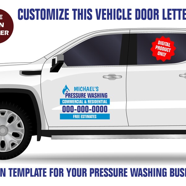 Pressure Washing Business Card Etsy