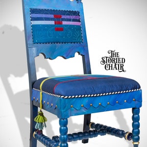 Blue Quilt Chair