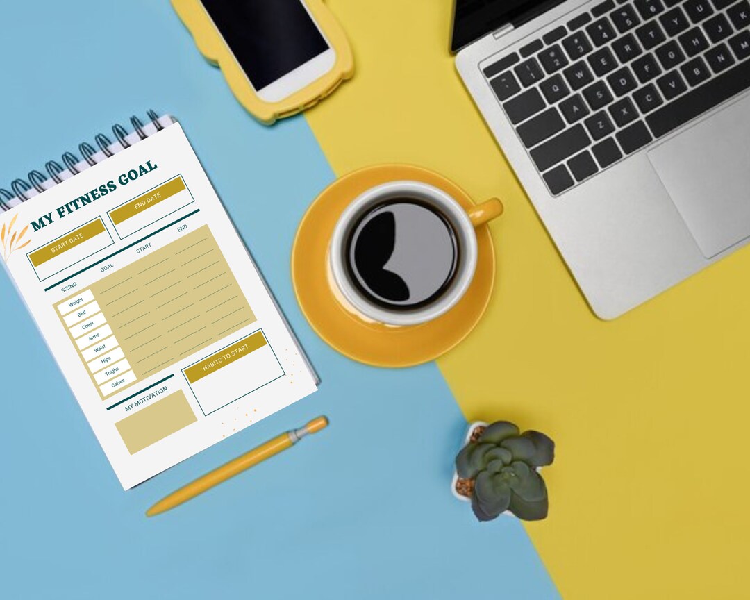 Digital Fitness Planner Printable Workout Planner Gym Etsy