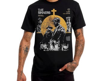 Sinners by Ryan Coogler T-Shirt, Michael B. Jordan Shirt, Men's Women's Sizes (SNN-400123)