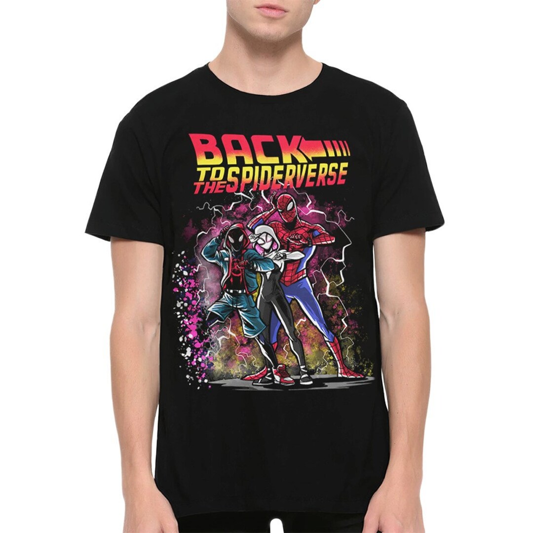 Spider-man Back to the Spider-verse T-shirt, Back to the Future Shirt ...