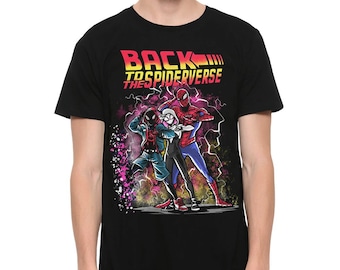 Spider-Verse Cotton T-Shirt, Spiderman, Gwen Stacy, Miles Morales