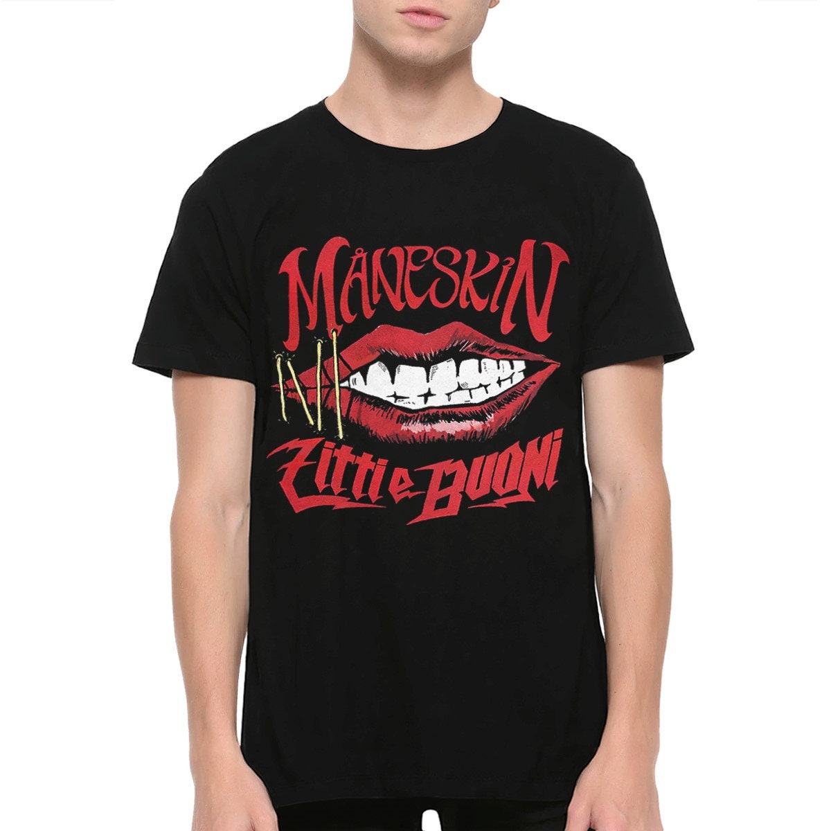 Maneskin Zitti E Buoni Art T-shirt, Men