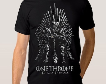 Camiseta de Sauron en el Trono de Hierro, tallas para hombre y mujer (dmm-150)
