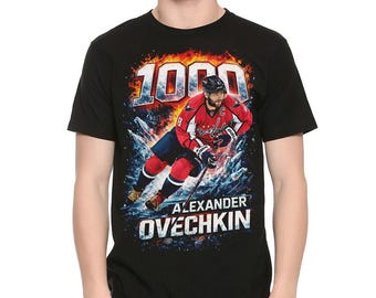 Alexander Ovechkin 1000 Goals Record T-Shirt, Men's Women's All Sizes (VCH-109327)