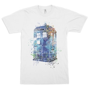 Maglietta Police Box Art, taglie uomo-donna (dmm-033)