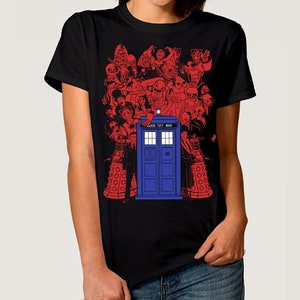 Maglietta Police Box Time Machine, taglie uomo-donna (dmm-105)