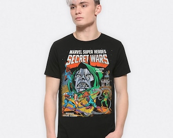 Dr. Doom Comics T-Shirt, Superheroes Tee, Men's and Women's Sizes (DDM-202554)