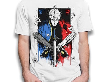 Devil May Cry Dante and Vergil T-Shirt, Men&#39;s Women&#39;s Sizes (dmm-163)
