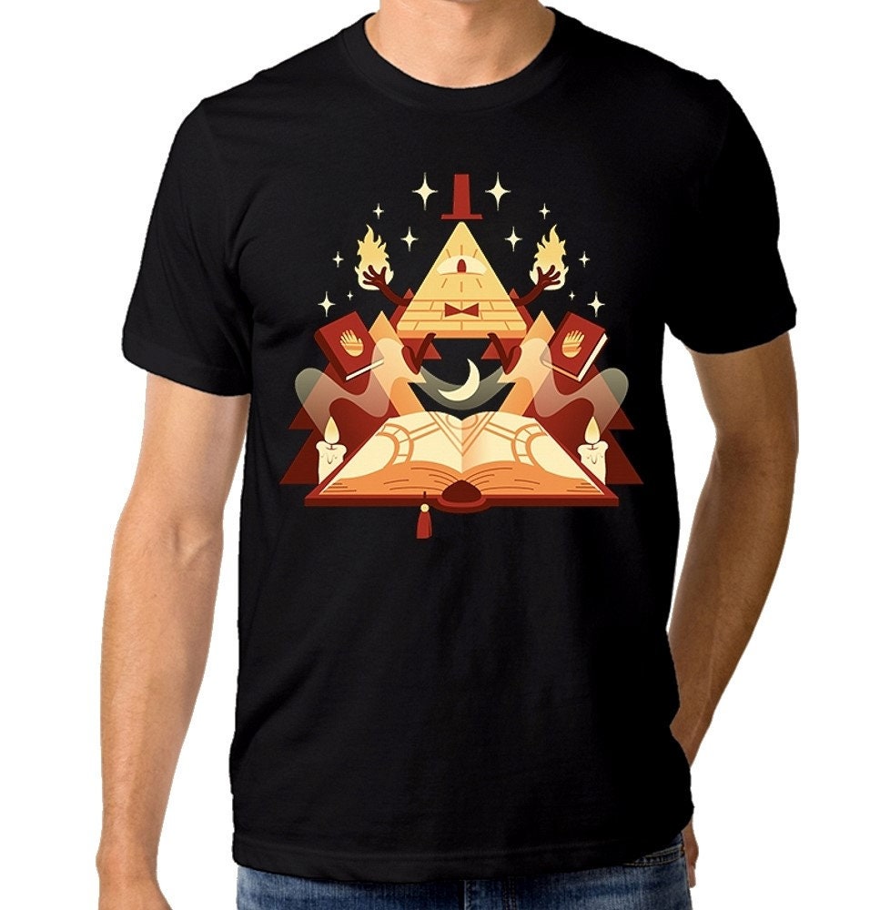 Bill Cipher Gravity Falls T-Shirt, Men's Women's Sizes (dmm-155)