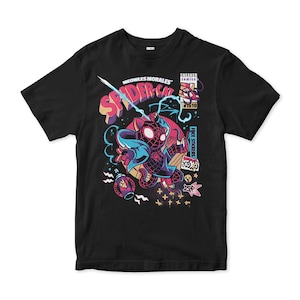 Spider-Cat Miles Morales-T-shirt, Spider-Man Spider-Verse-shirt, herenmaten (SPY-58001)