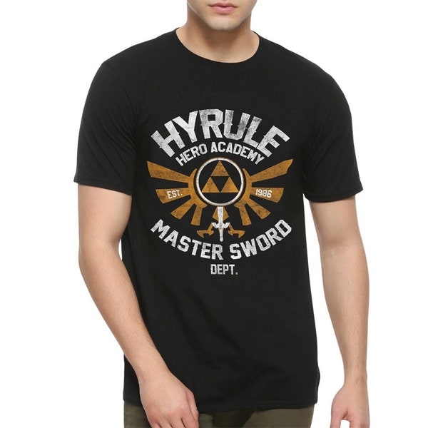 University Of Hyrule Herren T-Shirt - 100% Baumwolle Regular Fit