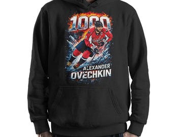 Alexander Ovechkin 1000 Goals Record Hoodie and Sweatshirt, Unisex Sizes (VCH-109327)