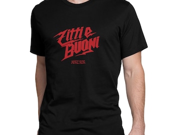Maneskin Zitti E Buoni Logo T-Shirt, Herren Damen-Größen (MAN-789212)