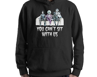 Sudadera con capucha y sudadera de los héroes de la película Tim Burton / Eduardo Manostijeras y Jack Skellington (mw-249)