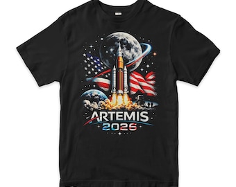 Artemis II 2026 NASA T-Shirt, Men's Women's Sizes (NSS-120001)