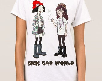 Daria With Jane Sick Sad World T-Shirt, Men's Women's Sizes (dmm-092)