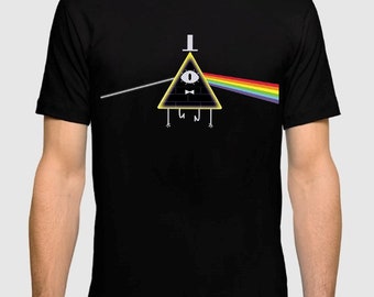 T-shirt style Pink Floyd Bill Cipher, chemise Gravity Falls, tailles homme femme (dmm-156)