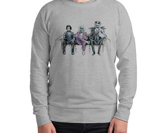 Tim Burton Characters Sweatshirt and Hoodie, Edward Scissorhands Jack Skellington Hoodie, Unisex Sizes (dmm-035)