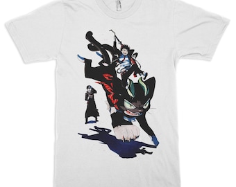 Rin Okumura and Kuro Blue Exorcist T-Shirt, Men's Women's Sizes (dmm-231)