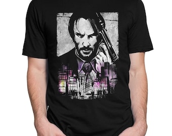 Keanu Reeves Art T-Shirt, Men's Women's Sizes (dmm-194)