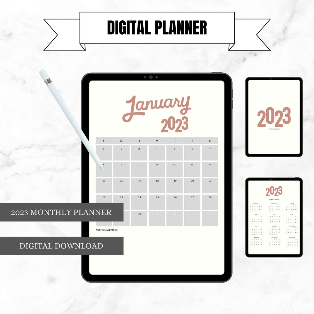 2023 Minimalistic Digital Planner | PDF for Goodnotes / Notability ...