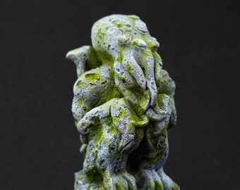 Idolo di Cthulhu, Pietra Antica. H.P.Lovecraft. Statuette da collezione fatte a mano. Altare del Culto di Cthulhu. Segno degli Antichi, Arkham Horror. Idolo da collezione.