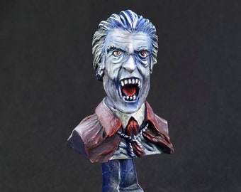Busto di Dracula Figure da collezione dipinte e fatte a mano. Oggetto da collezione. Bram Stoker. Arredamento per la casa gotico, regalo originale