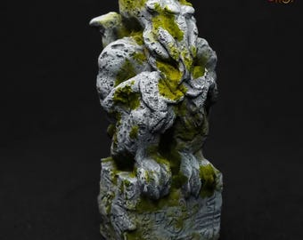 Cthulhu Idol, Ancient Stone. H.P.Lovecraft. handmade collectible figures. Cult of Cthulhu Altar. Elder Sign, Arkham horror. Collector's Idol