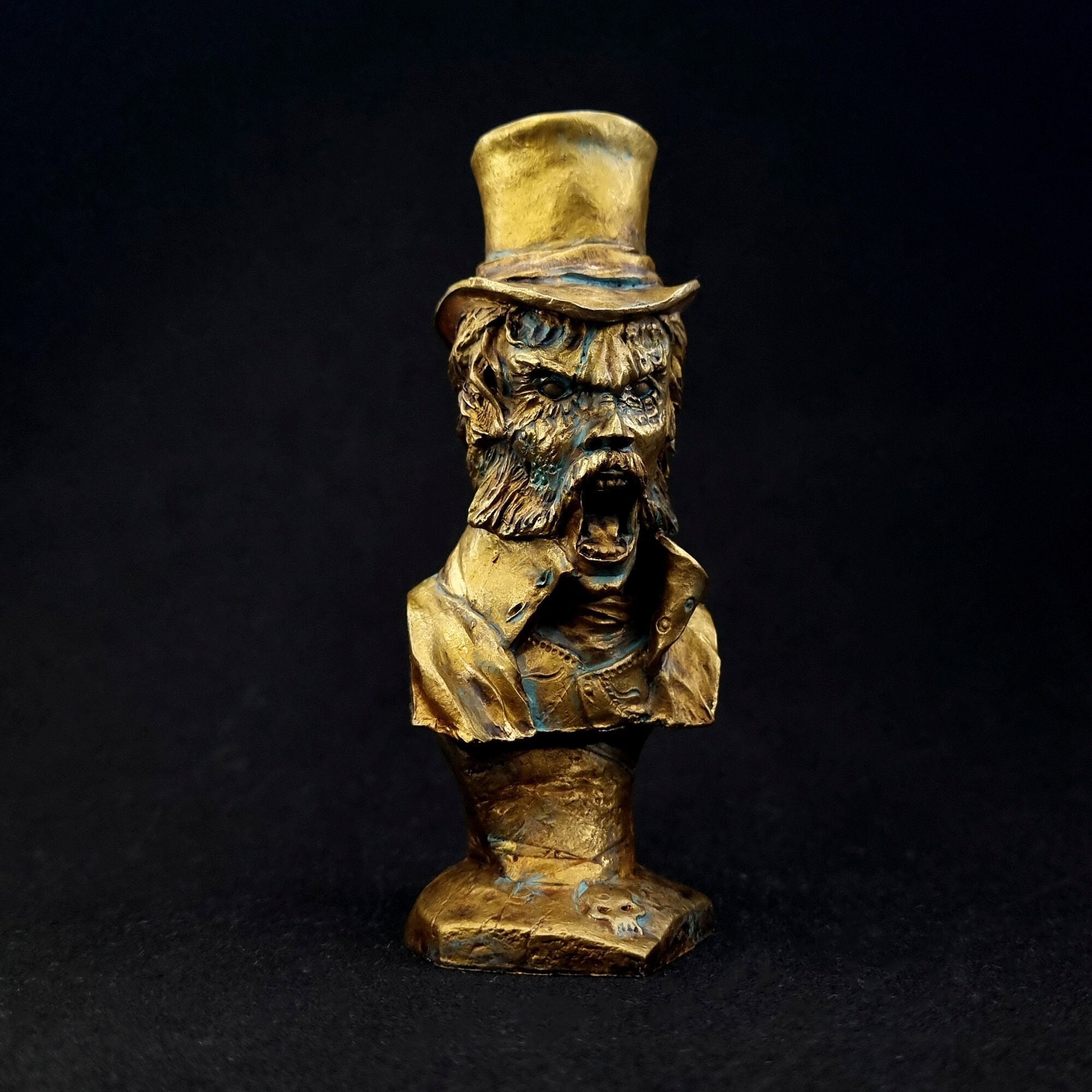 Jack the Ripper Bust. Handmade collectible figure. Collector's Item. Gothic home decor, Original Gift. Horror monsters