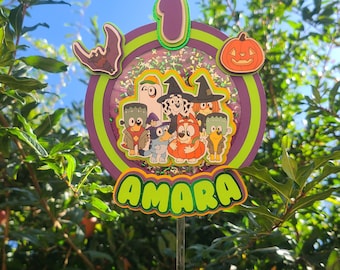 Bluey Halloween Cake Topper