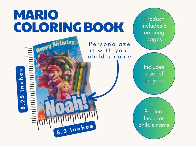 Mario Coloring Book - Etsy