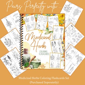 Medicinal Herbs Unit Study Homeschool | Herbalism Botany Curriculum | Herb Study Notebooking, Coloring, Copywork & Flashcards image 10