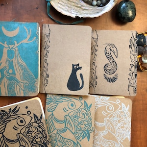 hand printed sketchbooks